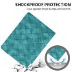 Samsung Galaxy Tab S10+/S9 FE+ Green Rhombus Embossed Leather Case - 6