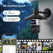 SriHome SH068 4MP HD Dual Lens Light Bulb Camera, IP66 Waterproof - 9