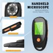 2MP Handheld Digital Microscope 500X Magnification, 2" HD Screen (Black) - 4