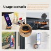 K10B Black Car Phone Holder - Rotatable, Magnetic, Foldable Vacuum Mount - 7
