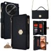 OPPO Find X8 Ultra 5G Black Crossbody Leather Phone Case - 1