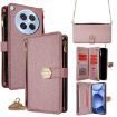 OPPO Find X8s 5G Rose Gold Crossbody Leather Phone Case - 1