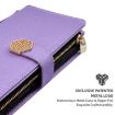 Realme 14 5G Purple Leather Crossbody Phone Case - Cross Texture - 4
