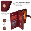 Realme 14 5G Red Leather Crossbody Phone Case - Cross Texture Handle - 3