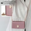 Realme P3 Ultra 5G Rose Gold Crossbody Leather Phone Case - 5