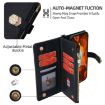 Redmi Note 14S 4G Black Leather Crossbody Phone Case - 3