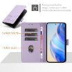 OPPO A5 5G Light Purple RFID Leather Phone Case - Global Smile Embossing - 3