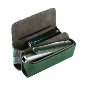 IQOS ILUMA/ILUMA i/3 DUO E-Cigarette Cashew Flower Magnetic Bag Green - 1