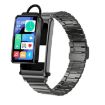 K80 1.57" Steel Band Smart Watch, IP67, Bluetooth Call, Black - 1