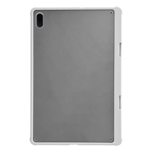Samsung Galaxy Tab S7 FE T730 White Frosted Acrylic Case with Pen Slot - 1
