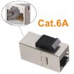 Shielded RJ45 Cat6 In-line Coupler with Keystone Latch - 3