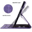 Tecno MegaPad 11 Purple Cartoon Sakura Cat Leather Tablet Case - 5