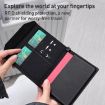 Magnetic Passport Card Holder RFID Anti-theft Document Bag - Black - 4