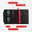 Purple RFID Anti-theft Magnetic Passport Card Holder Document Bag - 5