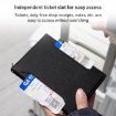 Purple RFID Anti-theft Magnetic Passport Card Holder Document Bag - 8