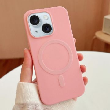 iPhone 15 Plus Pink Stripe MagSafe TPU Case - 1
