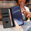 Ulefone Note 19 Retro Leather Wallet Phone Case - Black, Embossed - 6