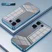 Vivo S30 Blue Transparent Plating Fine Hole Phone Case - 2