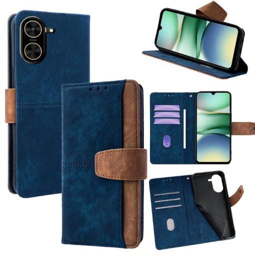 Redmi A5 4G Blue Leather RFID Blocking Phone Case 171.7mm - 1