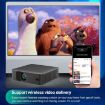 N5 1280x720P Android 9.0 Wireless Smart HD Projector, US Plug, Black - 9