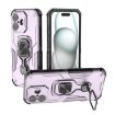iPhone 17 Purple Metal Kickstand TPU Hybrid PC Case - 1