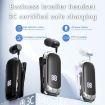K88 Business Lavalier Single Ear Bluetooth Earphones - Black Silver - 2
