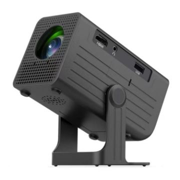 N6 1280x720P 70ANSI Android 11.0 Smart Mini Projector - US Plug, Black - 1