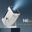 N6 1280x720P 70ANSI Android 11.0 Smart Mini Projector - US Plug, Black - 6