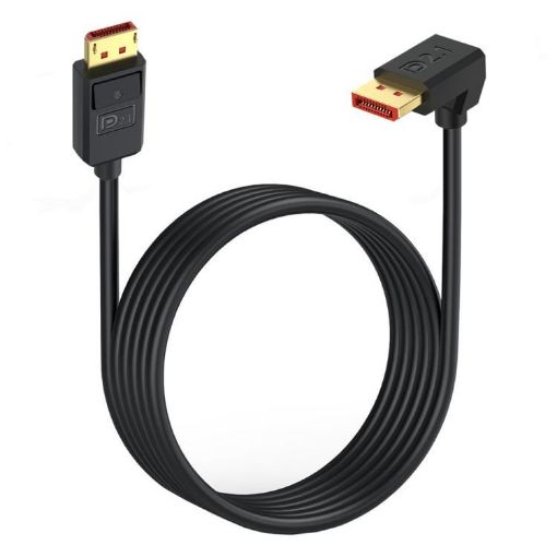 DP2.1 Down Elbow 52Gbps 16K 30Hz DisplayPort Extension Cable 50cm - 1
