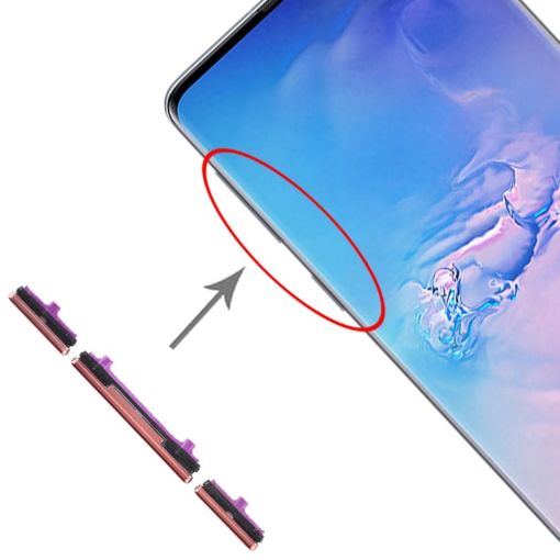 Galaxy S10/S10+ Side Keys Set (10 Pack, Pink) - 1