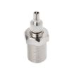 F Female to CRC9/TS9 RF Male Coaxial Plug Nickel Connector Adapter - 2