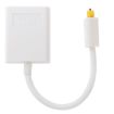 EMK Toslink Optical Audio Splitter 1 to 2 for DVD Player - White - 2