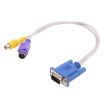 VGA Video Card to S-Video & RCA TV Display Adapter Cable - 1