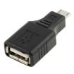 Micro USB to USB 2.0 Adapter with OTG Function - Black - 1