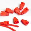 RJ45 Network Cable Boots Cap Cover, Red - 100 Pcs Pack - 3