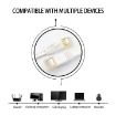 CAT7 Ultra-thin Flat Ethernet Cable 15m - Gold Plated, 10Gbps High Speed - 6
