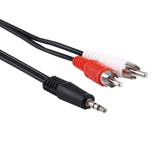 High-Quality 1.5m 3.5mm Jack to RCA Male Audio Cable - 1
