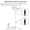 4.0mm OD Male to Male Optical Fiber Audio Cable 2m for DVD HDTV (Black) - 4