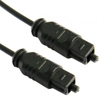 2m Black Optical Audio Cable, OD 2.2MM - 1