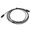 2m Black Optical Audio Cable, OD 2.2MM - 2