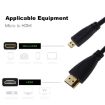 Micro HDMI to HDMI Cable 1.5m, 1.4 Version, Black, 19 Pin - 5