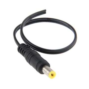 100 PCS 5.5x2.1mm DC Power Male Barrel Connector Adapter, 20cm Length - 1