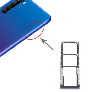 Xiaomi Redmi Note 8T/8 Silver SIM & Micro SD Card Tray Replacement - 1