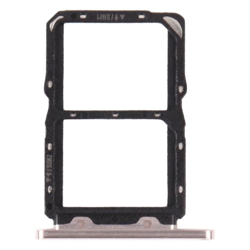 Huawei Nova 5T SIM Card Tray Set (Silver) - Dual Trays Included - 1