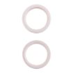 iPhone 13 Rear Camera Glass Lens Protector Ring 2 PCS (White) - 1