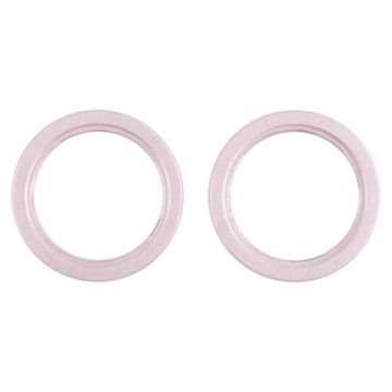 iPhone 13 Rear Camera Glass Lens Protector Ring 2 PCS - Pink - 1