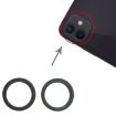iPhone 13 Rear Camera Lens Protector Ring - 2 PCS Green Metal Hoop - 4