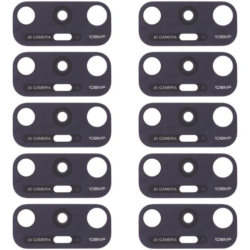 Xiaomi Mi 10s M2102J2SC Back Camera Lens - 10 PCS Replacement Set - 1