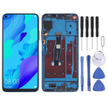 Honor 20/Huawei Nova 5T Green LCD Screen & Digitizer Assembly with Frame - 1