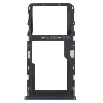 TCL 20 R 5G SIM & Micro SD Card Tray (Black) - Original Replacement - 1